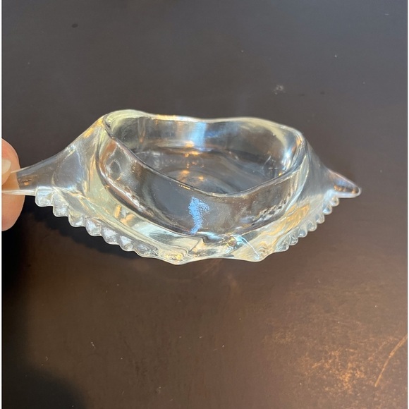 Vintage Glasbake Clear Glass Deviled Crab Baking Shell Dishes Set of 5 - Picture 4 of 12